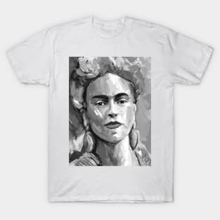 Frida Kahlo Black and White 2 T-Shirt